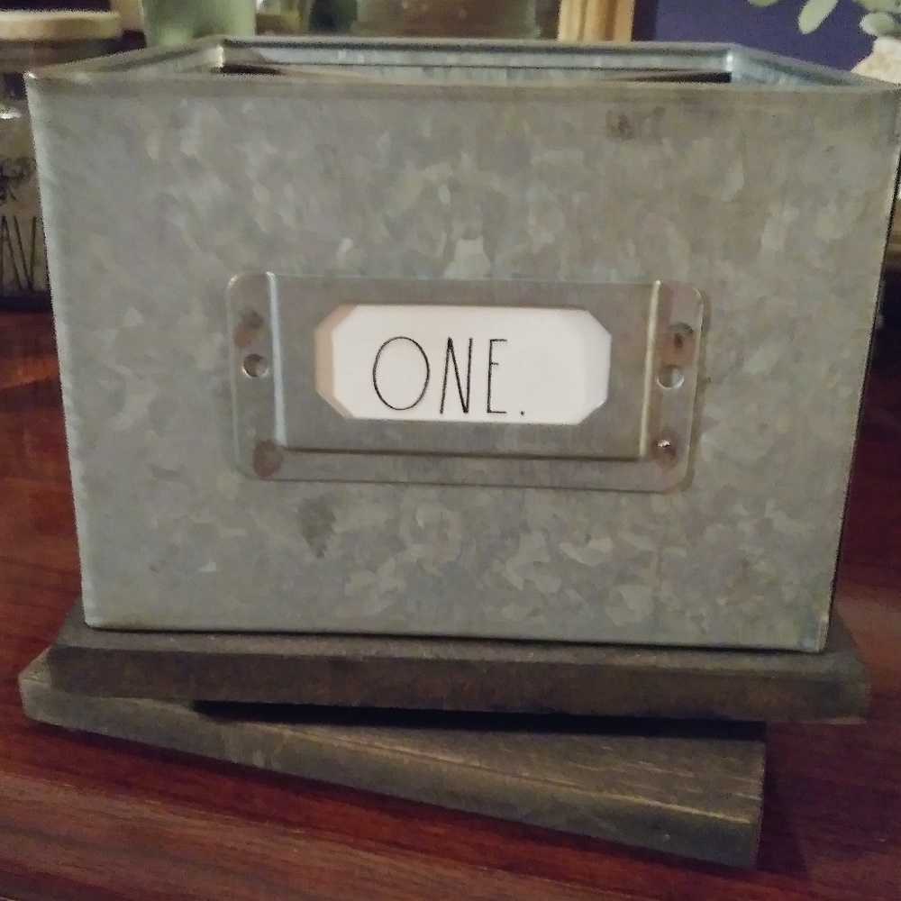 Rae Dunn Galvanized Caddy